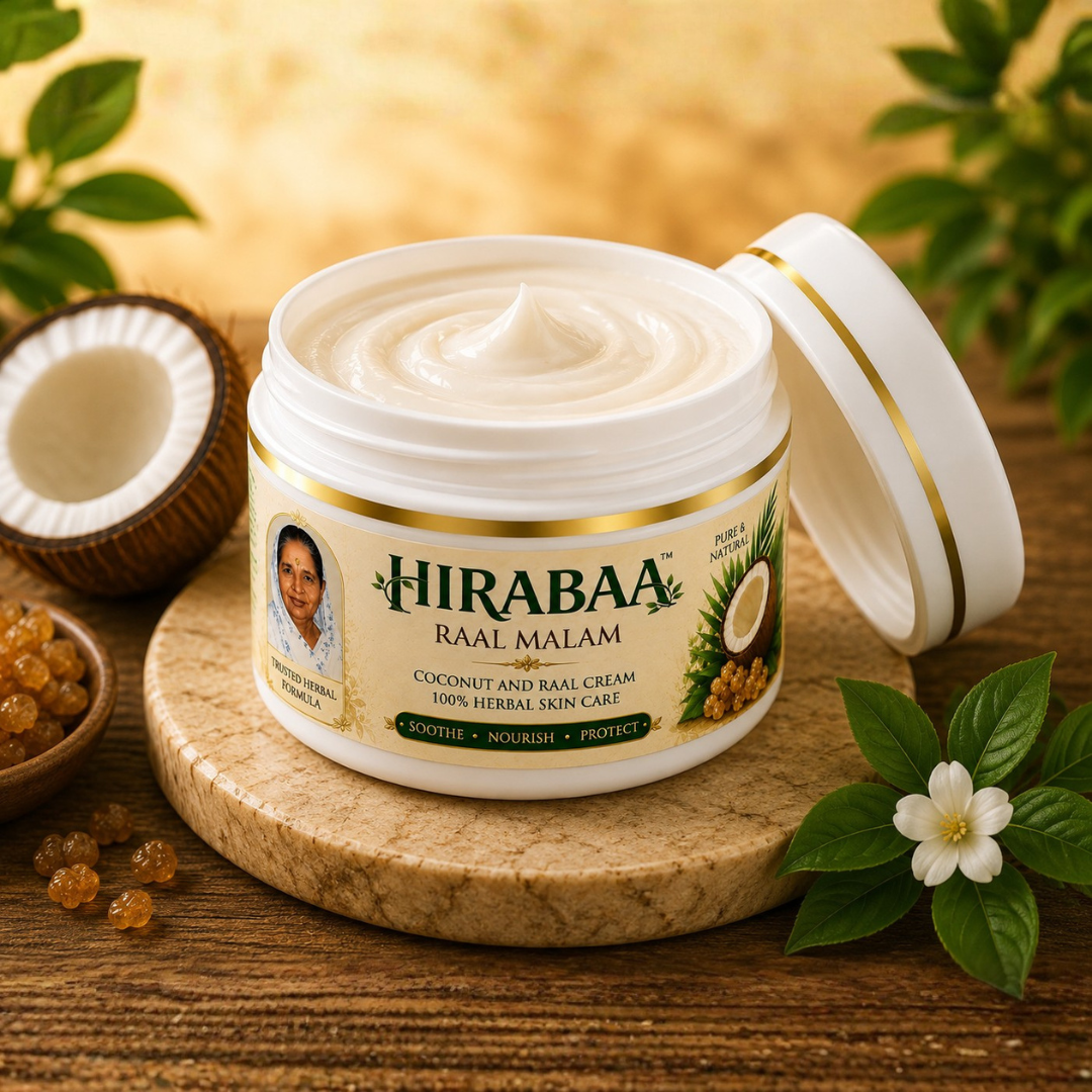 Hirabaa Raal Malam | Coconut & Raal Herbal Skin Care Cream | 200g